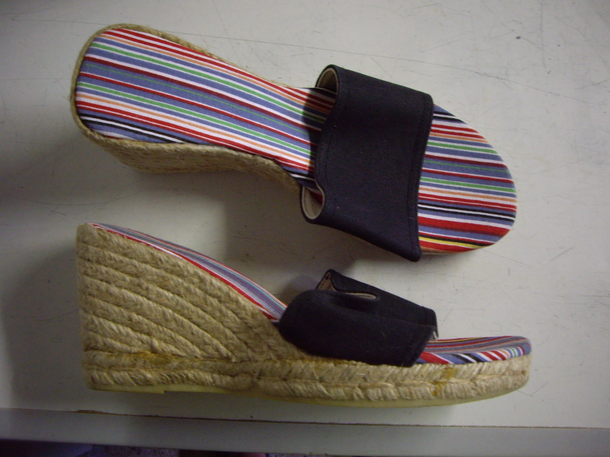 Zwarte espadrilles muiltjes met hoge hakken en wighak maat 38 - nieuw – photo 3